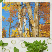 Herfst Aspen Natuur foto © Sandy Long Theedoek (Gevouwen)