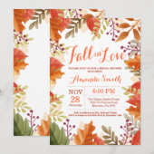 Herfst Autumn Bridal Shower Kaart (Voorkant / Achterkant)