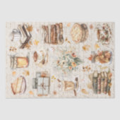 Herfst Autumn Favoriete Essentiële Esthetische Dec Tissuepapier (Voorkant)