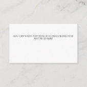 Herfst Autumn Floral laat de website van het huwel Informatiekaartje (Achterkant)