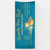 Herfst Autumn Harvest Family Fun Festival Spandoek (Verticaal)
