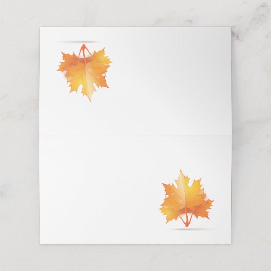 Herfst Autumn Leaf | Thanksgiving Thema (Buitenkant ongevouwen)