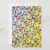 Herfst Autumn Leaves Chic Custom HOUSEWARMING PART Kaart (Achterkant)