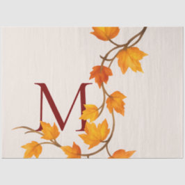 Herfst Autumn Maple Leaves Branch Tissuepapier