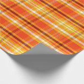 Herfst Autumn Plaid Cadeaupapier (Hoek)