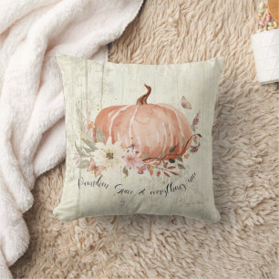Herfst Autumn Pumpkin Spice Alles wat Nice Floral Kussen