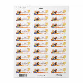 Herfst Autumn Scarecrow en Turkije Etiket (Full Sheet)