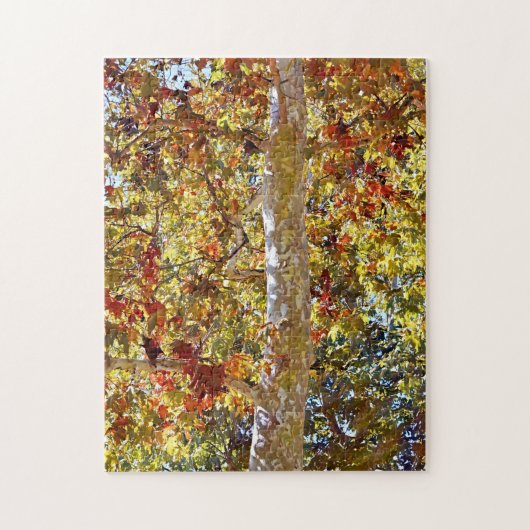 Herfst Autumn Season Sycamore Tree Art Puzzle Legpuzzel (Verticaal)