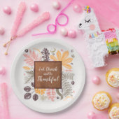 Herfst Autumn Thanksgiving Papieren Bordje (Feest)