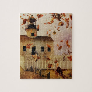 Herfst Autumn verlaat Westerne Country Church Chap Legpuzzel