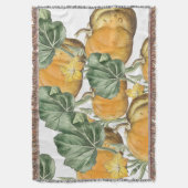 Herfst Autumn Waterverf  pompoenen Deken (Voorkant Verticaal)