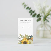 Herfst AUTUMN WOOD STUD EARRING DISPLAY Visitekaartje (Staand voorkant)