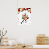 Herfst AutumnTraveling van welkomstteken Poster (Keuken)