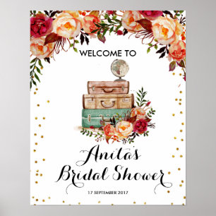 Herfst AutumnTraveling van welkomstteken Poster