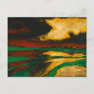 Herfst Avond Emil Nolde Briefkaart
