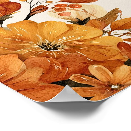 Herfst avond voor repetitie diner welkomstbord poster (Hoek)