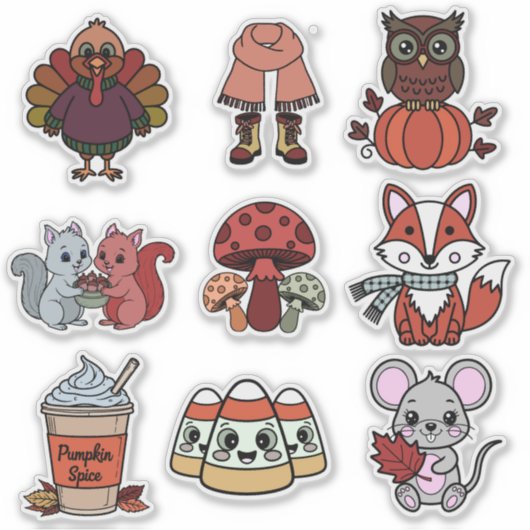 🍂 Herfst Avonturen Stickerboek Sticker (Voorkant)