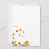 Herfst Baby Boy Shower Kaart (Achterkant)