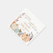 Herfst Baby shower A Little Pumpkin Servet (Hoek)