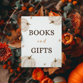 Herfst Baby shower boeken en geschenken teken Poster