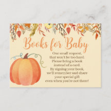 Herfst Baby shower Boeken voor Baby Kaarten