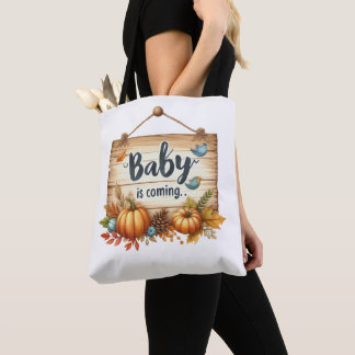 Herfst Baby shower Canvas tas