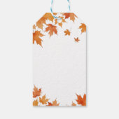 Herfst Baby Shower Dankjewel Cadeaulabel (Achterkant)