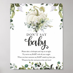 Herfst Baby Shower Groene Decoratie Zeg Geen Baby