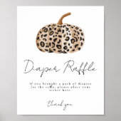 Herfst Baby shower Luier Raffle Poster (Voorkant)