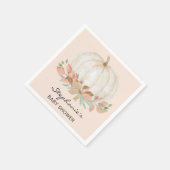 Herfst Baby shower pompoen Servet (Hoek)