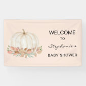 Herfst Baby shower pompoen Spandoek (Horizontaal)