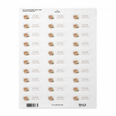 Herfst Baby shower Return Address Labels (Full Sheet)