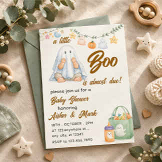 Herfst baby shower uitnodiging