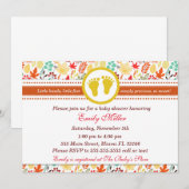 Herfst Baby shower Uitnodiging najaar (Voorkant / Achterkant)