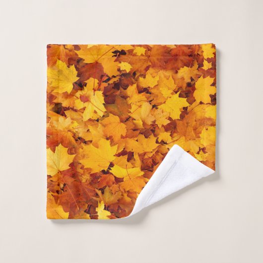 herfst bad handdoek (Wasdoekje)