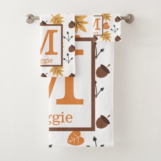Herfst badhanddoek set bad handdoek (Insitu)