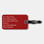 herfst bagagelabel (Achterkant horizontaal)