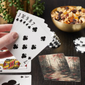 Herfst Bamboepad Inktwassing Pokerkaarten (Insitu)