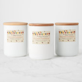 Herfst Banner Treat Label Voedselcontainer Etiket (Flessen)