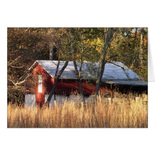Herfst Barn in Centraal-Maryland