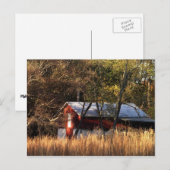 Herfst Barn in Centraal-Maryland Briefkaart (Voorkant / Achterkant)