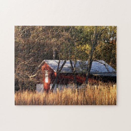 Herfst Barn in Centraal-Maryland Legpuzzel (Horizontaal)