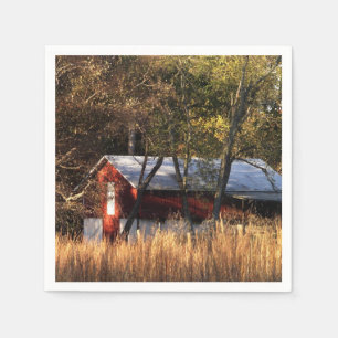 Herfst Barn in Centraal-Maryland Servet