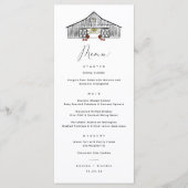 Herfst Barn met Pumpkins Wedding Menu (Voorkant)