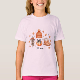 Herfst Basics Gezellige Herfst Esthetische Pompoen T-shirt