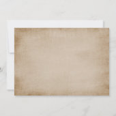 Herfst BBQ Wedding Reception Kaart (Achterkant)