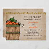 Herfst BBQ Wedding Reception Kaart (Voorkant / Achterkant)