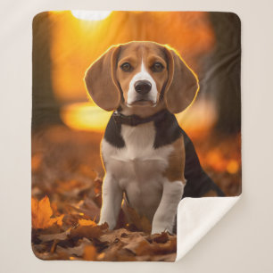 Herfst Beagle Pup Sherpa Deken