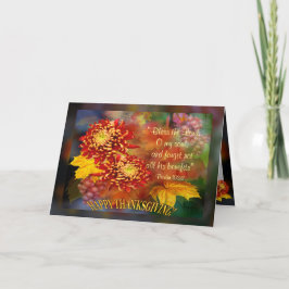 Herfst Beauty ~ Scriptkaart voor Thanksgiving Feestdagen Kaart