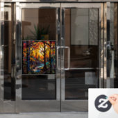 Herfst Beauty Window Cling Raamsticker (Kantoordeur)